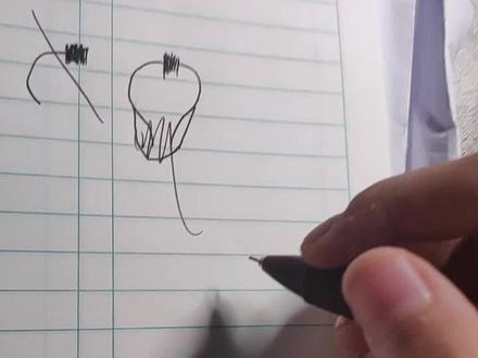 #简笔画 #画渣本渣 1分钟画一个莫西干马克。