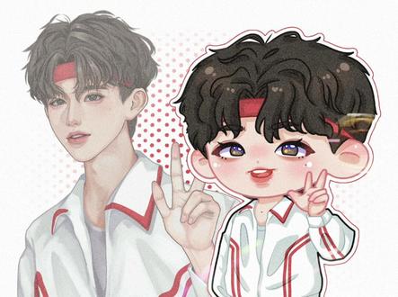 几百年没发过抖音了#procreate绘画 #画画 #蔡徐坤 #q版 #绘画过程