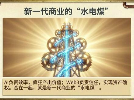 AI负责产出,web3负责信任!新一代的“水电煤”#AI #数字经济 #web3 #稳定币