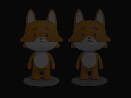 新手必学!3DMAX卡通小狐狸角色建模,全流程跟练完整案例 #3DMAX教程 #3D建模 #游戏建模 #零基础学建模 #3DMAX