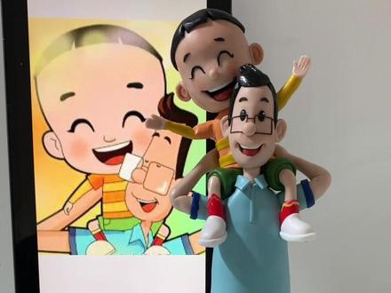 纯手工制作 大头儿子和小头爸爸 #手工 #大头儿子小头爸爸 #动画片 #大头儿子 #手工制作