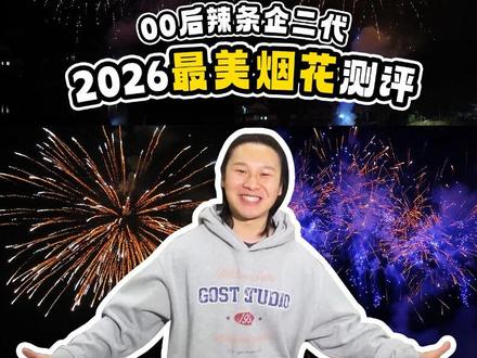 2026最美烟花测评。祝大家新的一年马上暴富,皆得所愿!#烟花 #测评 #vlog