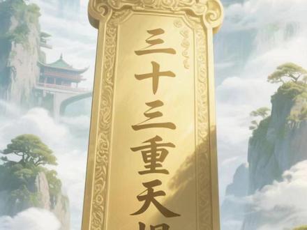 玉帝住在哪重天上?三十三重天层级大揭秘,90%的人都猜错 #ai创作浪潮计划 #三十三重天 #天庭位置 #三清居所 #神话传说