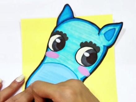 🐴马嘴一开,福气满怀!超有趣的马年创意画!#上热门 #简笔画 #新年 #手工 #手绘