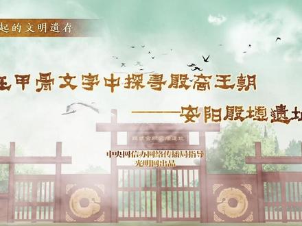 【何以中国】了不起的文明遗存丨国风动画:甲骨文中的王朝——殷墟遗址 来源:光明网 #文博河南 #殷墟 #抖in博物馆