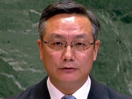 中国常驻联合国副代表孙磊大使:
对于个别国家的错误言论 中方必须作出严正回应