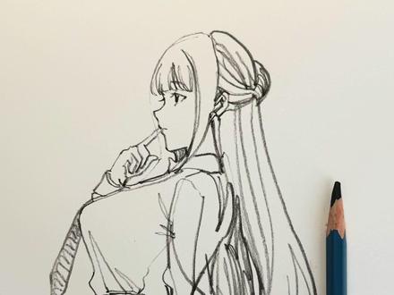 还不会画侧脸的进来看看,一笔教你学废。