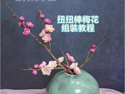 扭扭棒梅花组装教程来喽,这样的枝干是不是很仿真呢~#手工diy #扭扭棒梅花 #扭扭棒花束 #扭扭棒手工 #造花