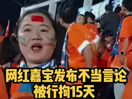 网红嘉宝竟因不当言论被行拘15天