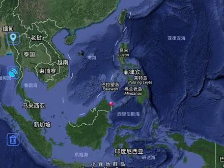 发一个🇲🇾仙本那 诗巴丹岛 卫星图位置!#潜水
