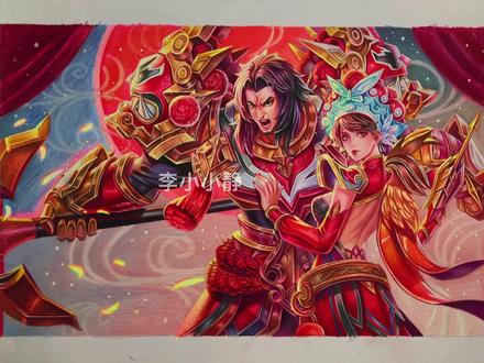 目前画的最难的,没有之一#霸王别姬 #虞姬 #项羽 #彩铅 #手绘 #绘画 #画画 #抖音小助手