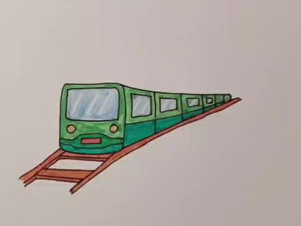 简单几笔画绿皮火车🚆,你也坐过吗#亲子简笔画 #育儿简笔画 #宝宝爱画画 #爱画画的孩子 #宝宝学画画