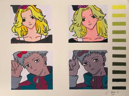 色彩作业展示#纯度对比