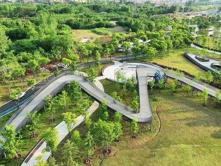 建设中的明珠公园,随州又一个休闲打卡地