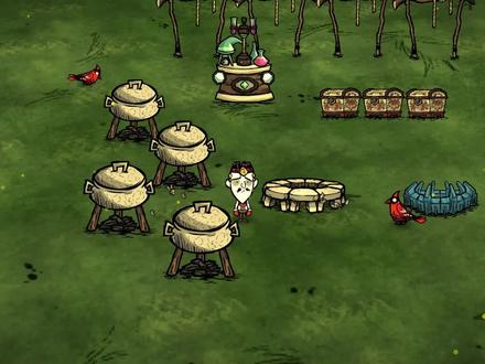 饥荒联机版:该如何防止蚁狮夏季拆家呢? #饥荒 #游戏视频