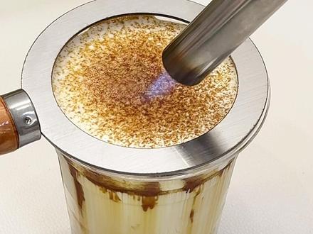 在家也能开喜茶店:热乎乎的烤黑糖波波牛乳~用料超健康,冬天喝不要太舒fu!!#仙女都在喝什么 #喜茶 #自制饮品 #秋冬热饮