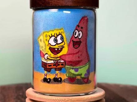 海绵宝宝派大星#手工 #画画