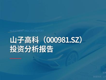 山子高科投资分析报告