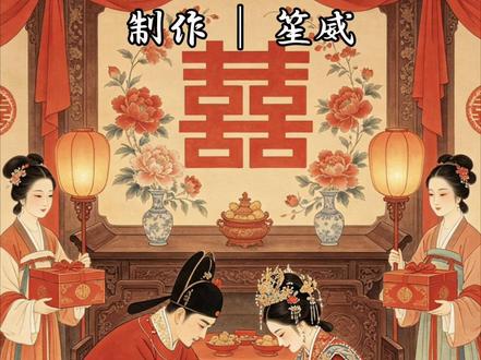 两姓联姻,天作之合,佳偶相逢,情定三生。值此良辰美景,共结丝萝之好;盼此后风雨同舟,同享安乐之福。琴瑟和鸣,岁岁长安,姻缘笃定,万世流芳。#婚书 #喜结良缘 #国风古韵
