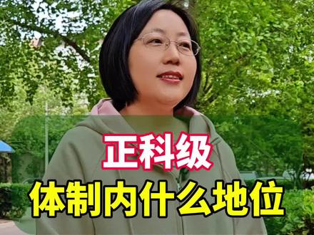 体制内正科级到底是什么地位?#你知道吗 #涨知识 #科普一下 #正科级