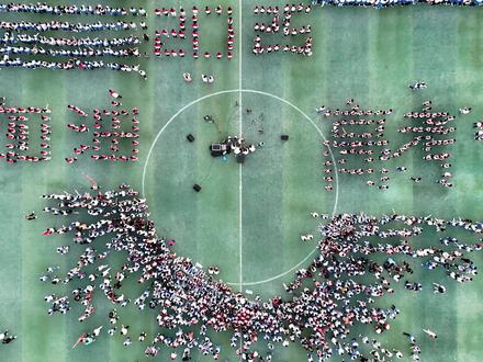 高三高考助威活动 #校园活动 #校园生活