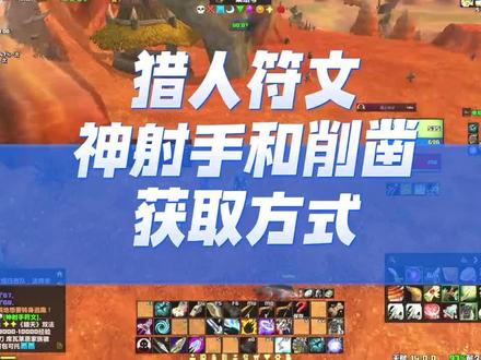 #魔兽世界plus 猎人符文
神射手,削