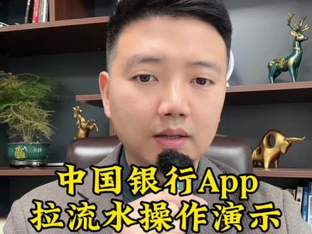 中国银行App拉流水操作演示 #同城优先推荐 #上海同城 #银行贷款 #中小微企业 #中国银行