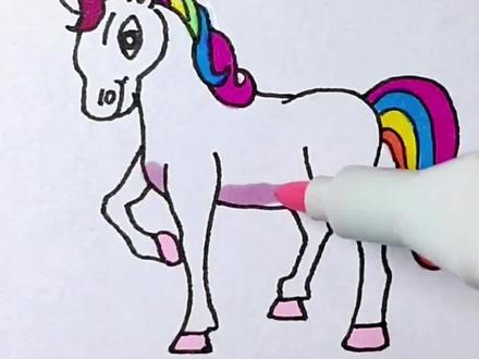 #白龙马简笔画#一学就会的简笔画