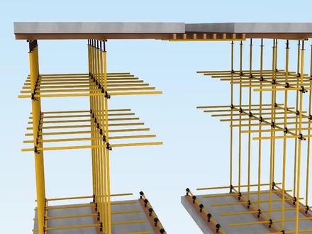 后浇带到底怎么施工,就不能跟整体一直起支架嘛?#BIM #施工动画 #后浇带 #施工