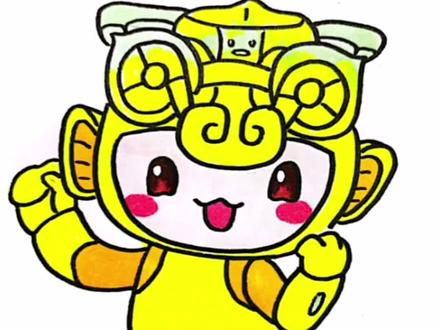 亚运会吉祥物简笔画#简笔画 #琮琮 #亚运会#亚运会吉祥物 @抖音青少年