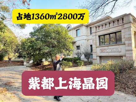 佘山脚下紫都上海晶园二期占地1360㎡建筑533.47㎡2800万#紫都上海晶园 #曼荼园 #东紫园