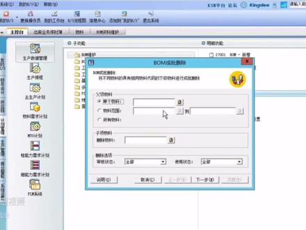金蝶k3erp生产管理视频教程5
