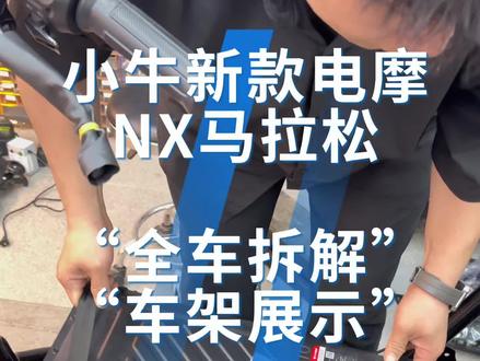 全网首拆NX马拉松,自带原厂大单体,以及车架展示…#武汉二七电动车 #NX马拉松 #大单体