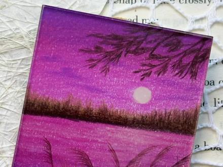 两分钟教你画美丽又治愈的彩铅风景画~ #秀出你的画画作品 #绘画教程 #画画 #画画教程 #风景画