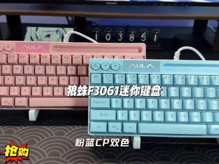 狼蛛F3061有线键鼠套装电脑游戏专用机械手感键盘推荐性价比高#迷你键盘 #游戏外设 #键鼠套装 #狼蛛F3061 #键盘
