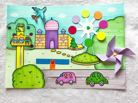 数学立体画——旋转 对称 平移~#数学图形 #生活中的数学 #平移旋转轴对称 #数学主题手抄报 #数学趣味手抄报