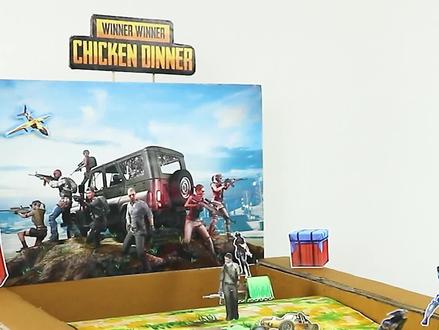 教你用硬纸板制作吃鸡游戏,玩起来是另一种感觉,开心吃鸡!