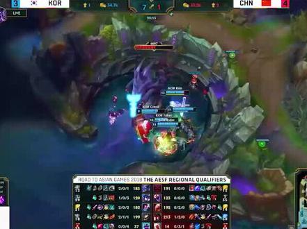 雅加达亚运会LOL表演赛中国VS韩国