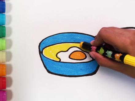 红太狼用的平底锅怎么画~快来看看吧 #儿童简笔画 #你好暑假 @抖音青少年