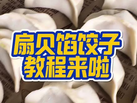 扇贝丁饺子教程 我一点饭也不会做,但这个饺子是我会且只会的一种食物,权不权威不多说了,中间有用料比例可自行截图哈~#饺子馅 #特色美食 #海岛美食