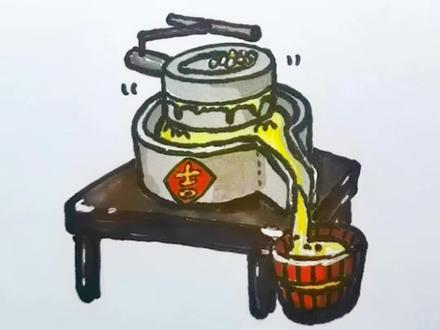 二十五,磨豆腐;磨豆腐简笔画教程;年俗文化简笔画;#简笔画 #跟着抖音学画画 #简笔画教程 #年俗手抄报 #春节手抄报