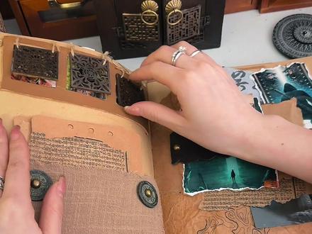 盗墓笔记手帐本制作过程#盗墓笔记 #盗墓笔记手帐本 #手帐