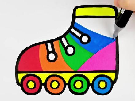 #创作灵感 绘画教学 3-5岁 宝宝简笔画 1分钟 教会画画技巧 画个简单漂亮的滑轮鞋图案#画画 #简笔画 #一起学画画 #亲子 #绘画 #手绘 #亲子互动 #治愈 #零基础学画画 #儿童简笔画 #启蒙早教 #爱画画的孩子 #创意美术 #一学就会的简笔画 #育儿