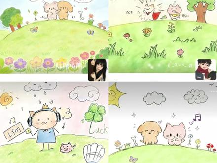 简笔画朋友圈背景图填色教程来了 手绘背景图填色教程 手绘背景图简笔画ai豆包教程填色 #豆包ai #豆包出大片有两把刷子#简笔画背景图教程