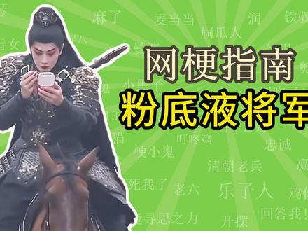 粉底液将军是什么梗?【网梗指南】 #粉底液将军 #张凌赫 #逐玉 #何润东 #梗