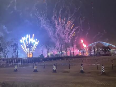 元宵节长安滨海湾放了一场20分钟超震撼的烟花秀,好漂亮🎆