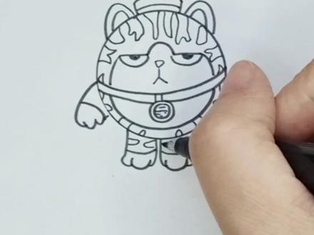 蛋仔吾皇猫,蛋仔派对怎么画,蛋仔吾皇猫怎么画#画画 #儿童简笔画 #蛋仔派对简笔画 #简笔画 #蛋仔派对