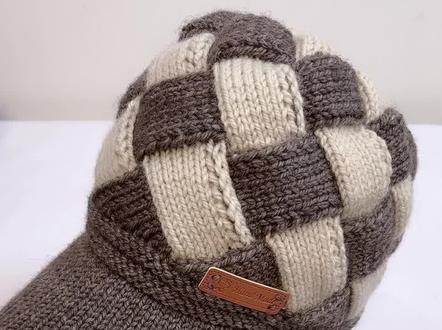 海浪花棒球帽帽檐教程1#魏姐针织 #手工编织帽子