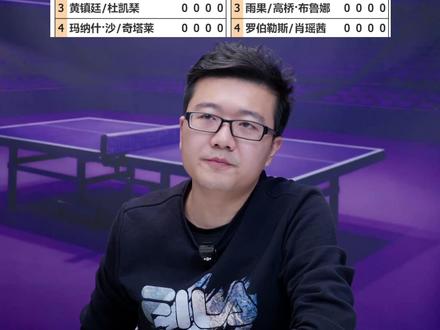 莎头动漫同组!国乒混双运气太好了! #乒乓球