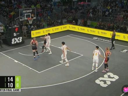 #3v3篮球世界杯 中国女队好样的,全程压制东道主,半决赛见!精彩回放八强比赛:中国VS比利时#3v3篮球